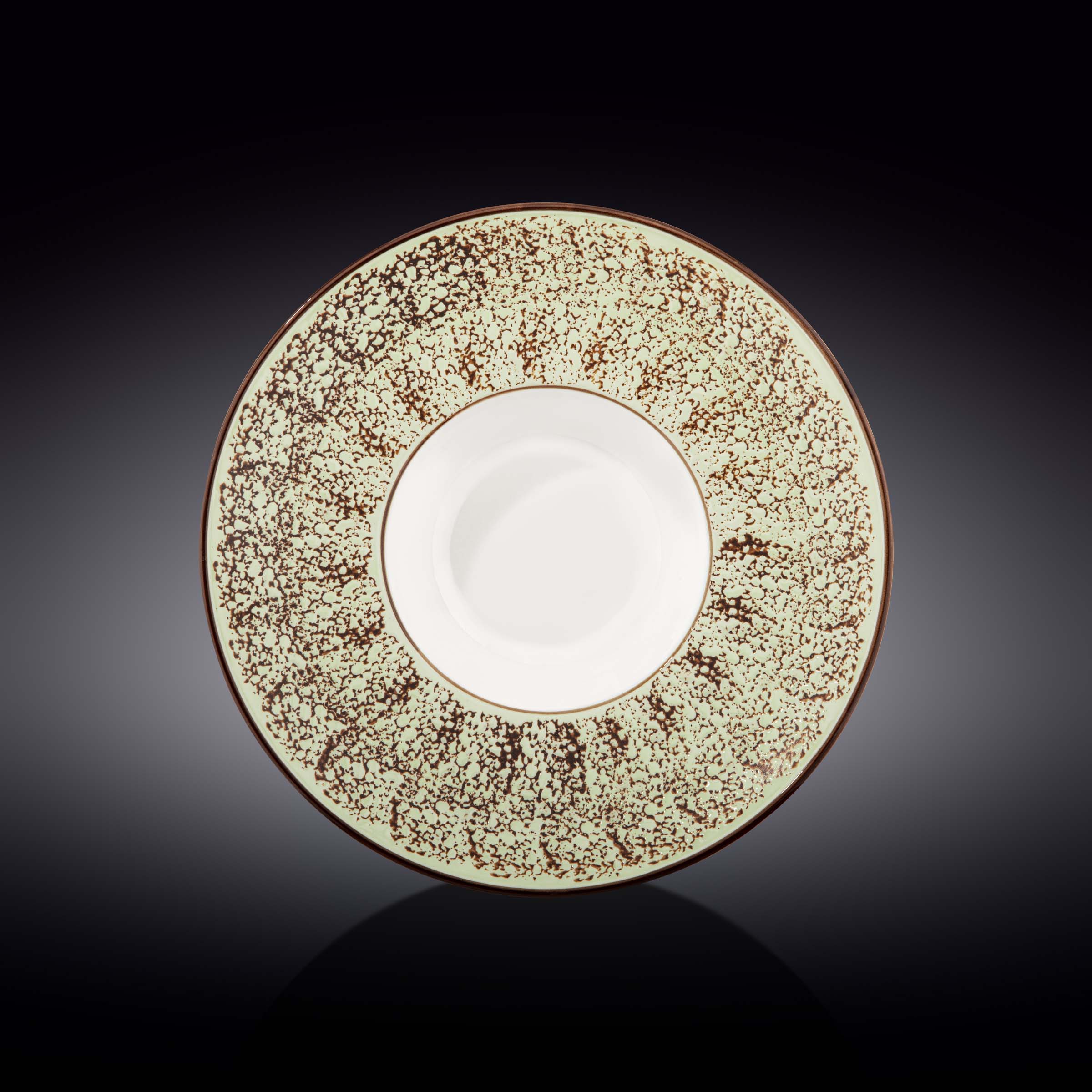 Pale Green / PistachioPorcelain Deep Plate 10.5" inch | 27 Cm 8 Fl Oz | 250 Ml